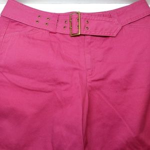 Rafaella  Belted Pink Ladies Shorts size 8